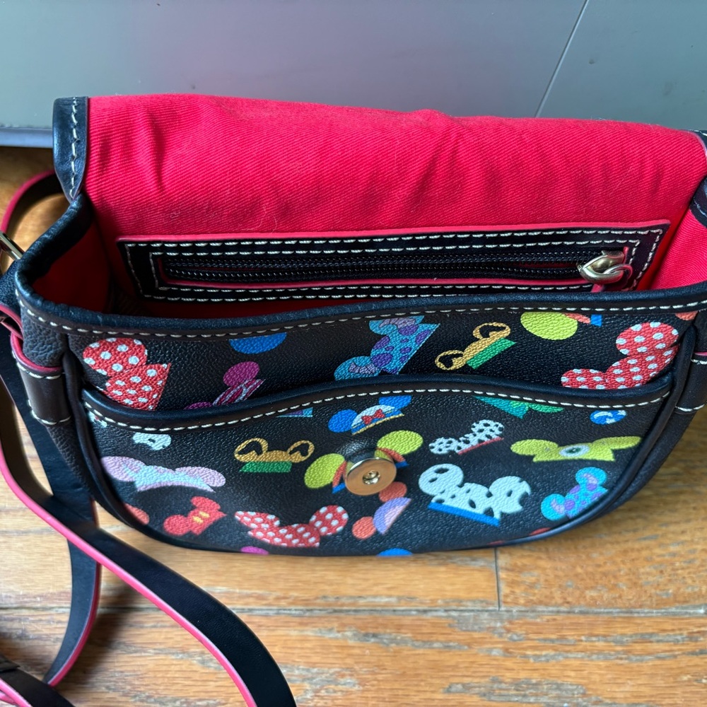 Dooney & Bourke Mickey Mouse Black Crossbody Bag - Picture 4 of 8